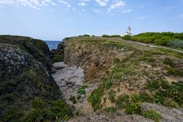 Fototapeta premium View of Pointe des Poulains on Belle-Île-en-Mer, Morbihan, France