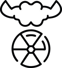 International Day Against Nuclear Tests, hydrogen bomb test, nuclear catastrophe concept design, atomic blast with mushroom