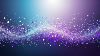 Abstract colorful motion with glowing curved lines and shapes on a futuristic blue background