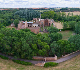 Ruins of the Cistercian Monastery of Santa María de Moreruela in Granja de Moreruela, Zamora province, Castile and Leon, Spain, Europe