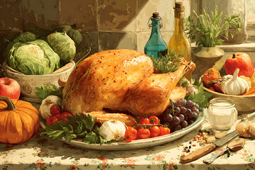 Thanksgiving day background