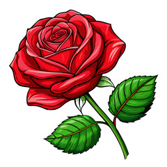 Red Rose Flower PNG Clipart