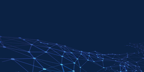 Abstract dappled blue light and dark shapes pattern on deep blue background blue background