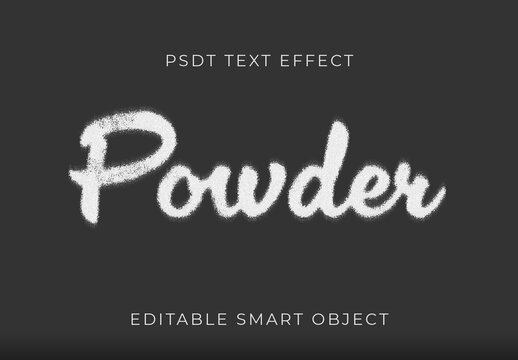 White Chalk Font Script Grainy Text Effect
