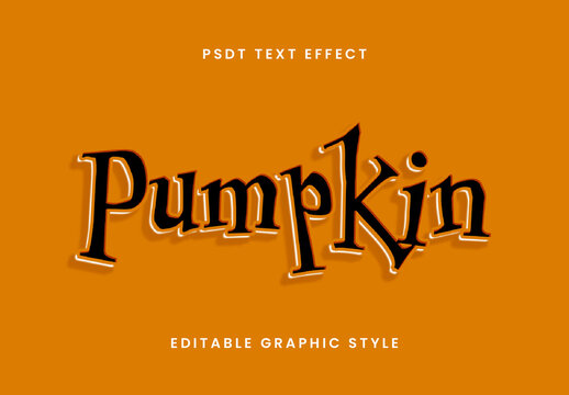 Black Halloween Flat Font Scary Spooky Horror Text Effect