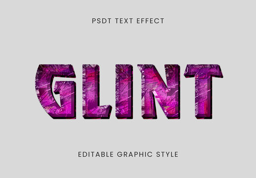 Pink And Purple Ruby 3D Font Jewel Beveled Bold Text Effect
