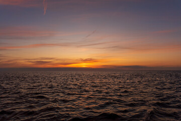 Fototapeta premium Evening sunset in Wells-next-the-sea, Norfolk, UK - 29-Jun-2025