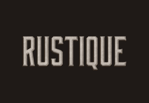 Beige And Orange Antique Font Vintage Block Bold Text Effect