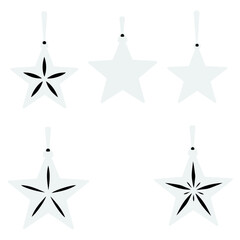 Obraz premium Christmas Festival Icon Set – Santa, Tree, Snowflakes & Holiday Vector Illustrations