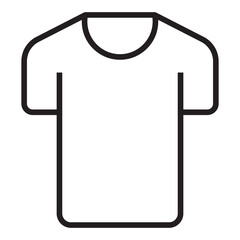 T shirt clothing line icon
