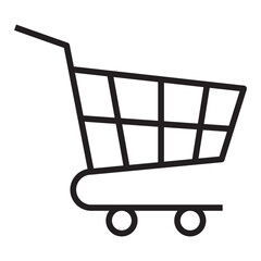 Shopping cart line icon