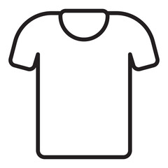 T shirt clothing line icon