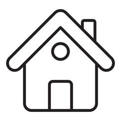 Home house building line icon
