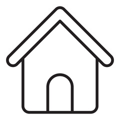 Home house building line icon