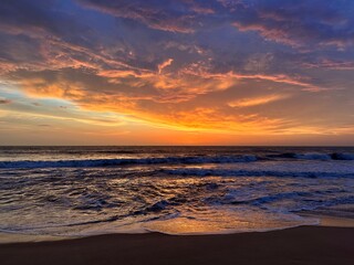 sunset at the beach