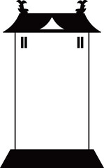 お城の縦長フレーム