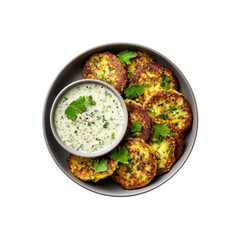 Delicious Fried Zucchini Fritters with Creamy Yogurt Dip
