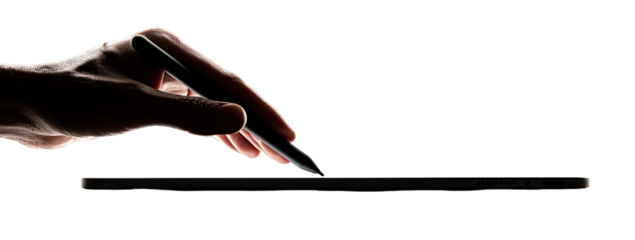 Hand holding stylus over a tablet (1)