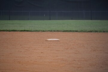 Second Base on a Softball Field