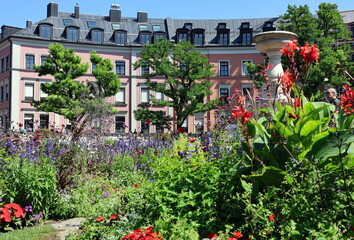 Gärtnerplatz in München im Sommer