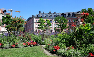 Gärtnerplatz in München im Sommer