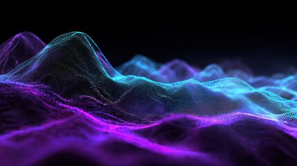 Abstract data wave pattern illustration