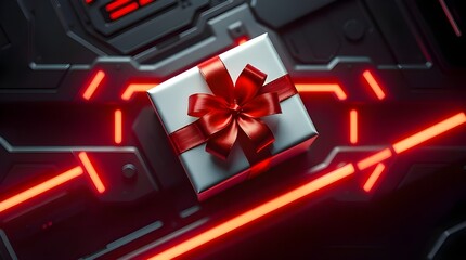 red computer keyboard