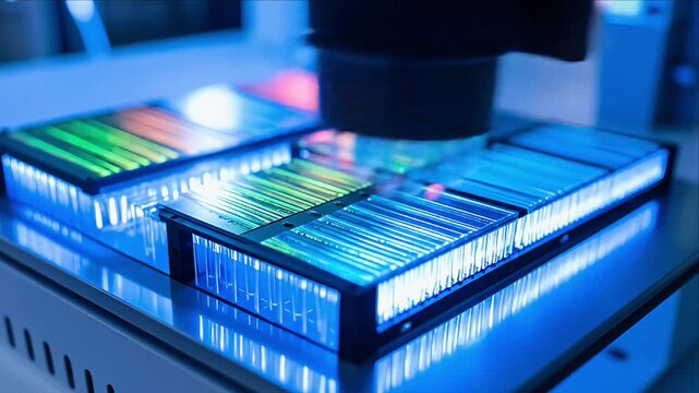Colorful genetic testing samples