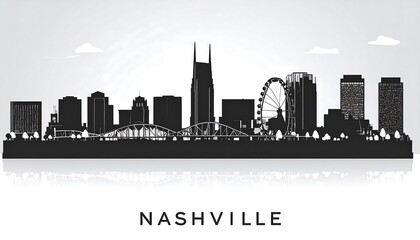 Nashville skyline silhouette