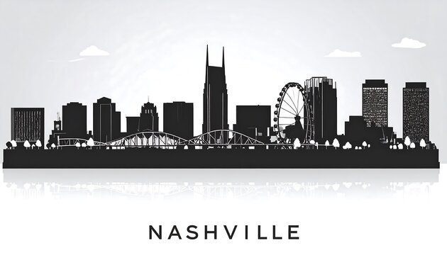 Nashville skyline silhouette