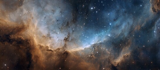 Majestic Stellar Nebula Revealing Cosmic Dust Clouds and Sparkling Stars in a Breathtaking Display