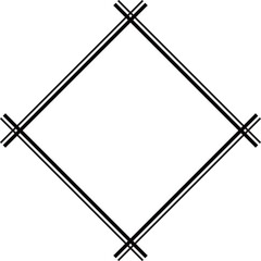 ひし形の和風フレーム