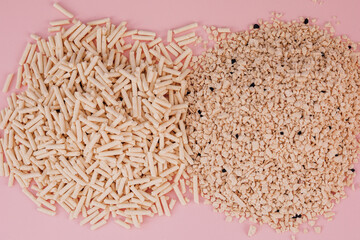 various shapes of tofu natural fillers for cat litter