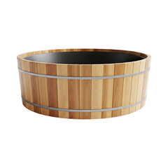 wooden bracelet isolated on white transparent background