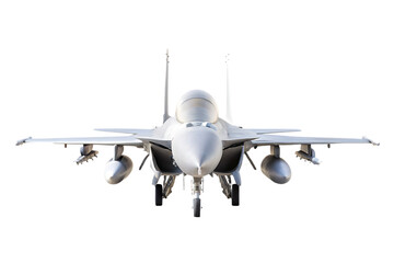 Fototapeta premium F 15 Fighter jet plane isolated on a transparent background.PNG
