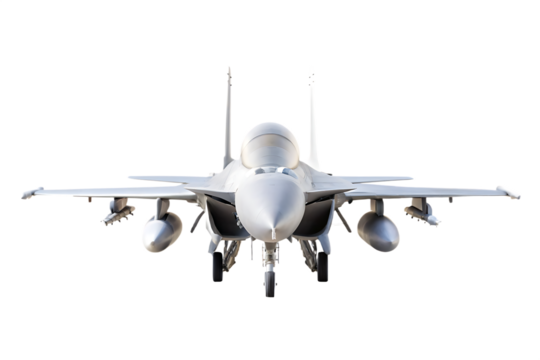 F 15 Fighter jet plane isolated on a transparent background.PNG