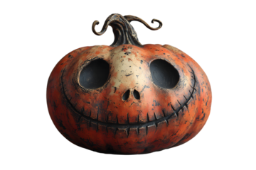 Halloween pumpkin head jack lantern