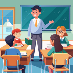 teacher in classroom