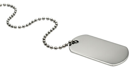 Isolated Military Dog Tag
