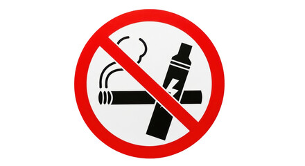 Isolated No Smoking Sign