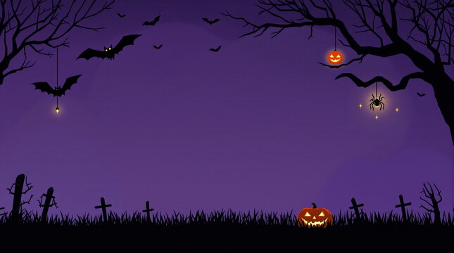 halloween background with pumpkin