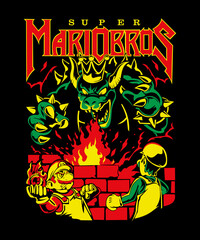 Anime Style Fighter Character Vector