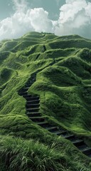 Mossy Hill Steps Nature's Stairway to Tranquility