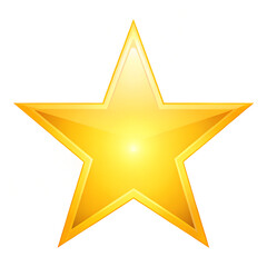 Obraz premium gold star on white background