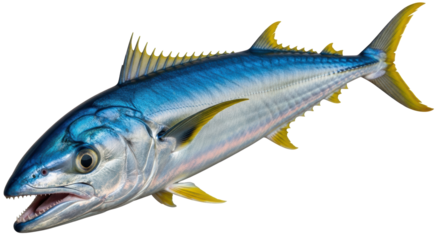 Isolated Wahoo Fish