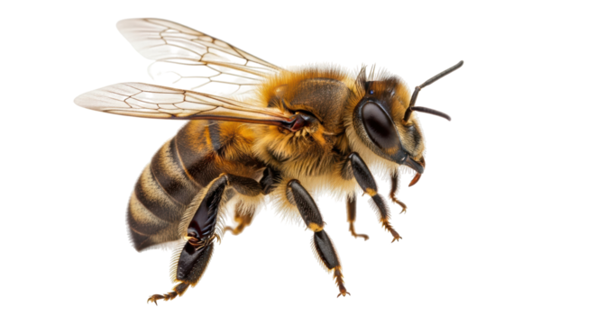 Isolated Honey Bee