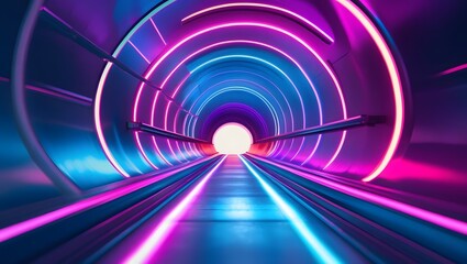 Vibrant Gradient Tunnel