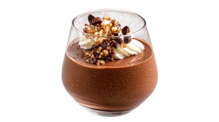 Chocolate Mousse Dessert with Whipped Cream Delight