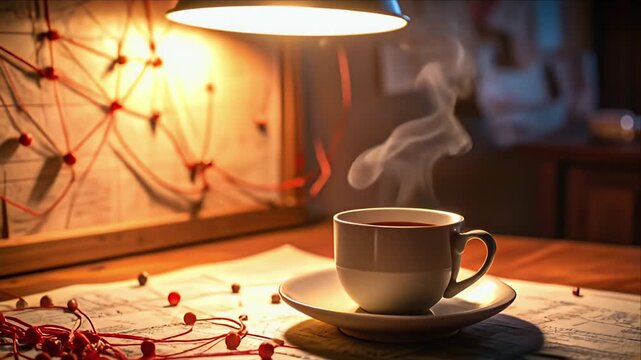 Warm tea and planning tools