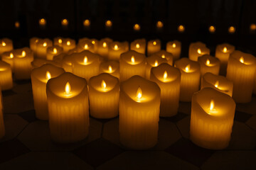 Decorative flameless LED fake candles